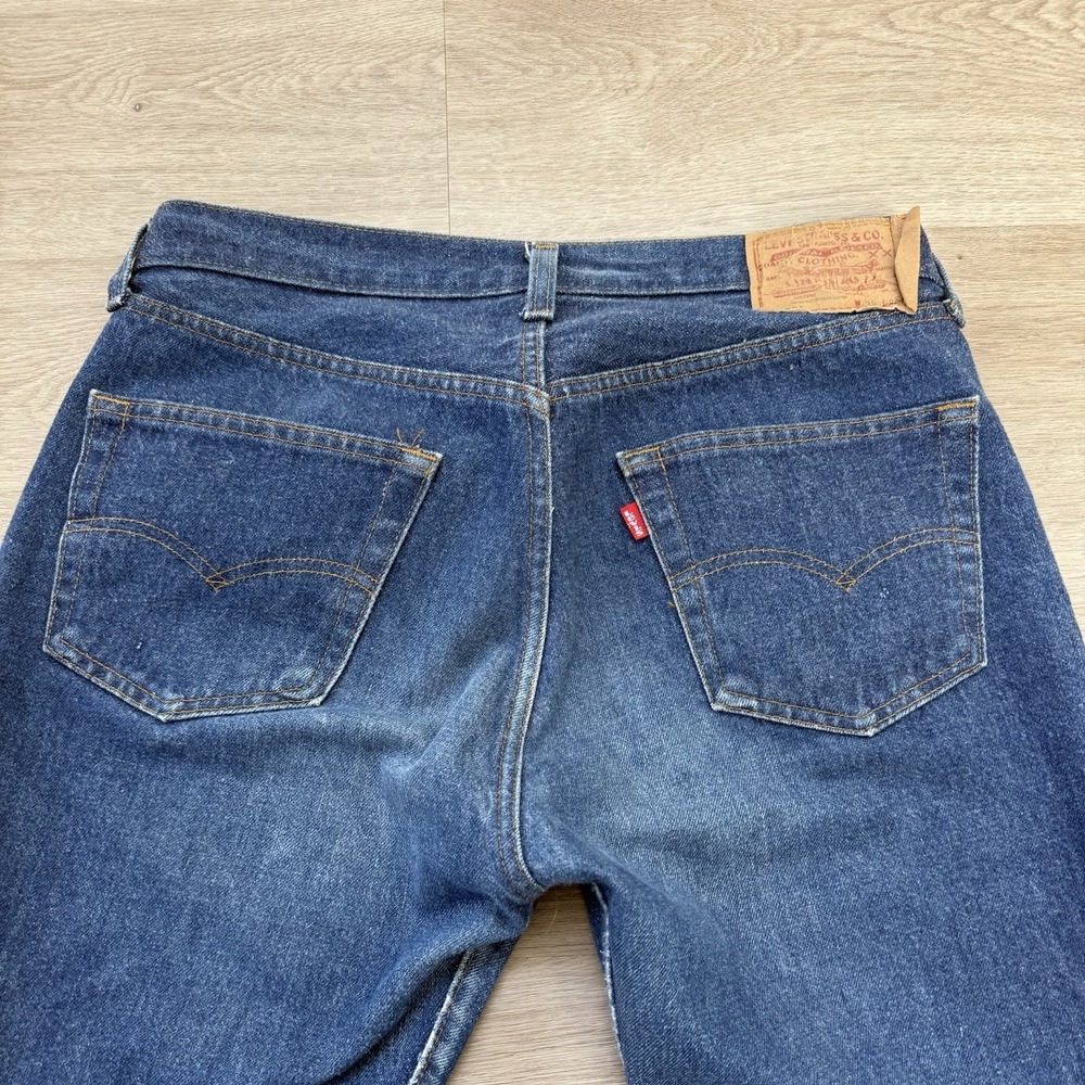Vintage 80s Levis 501 0000 XX Jeans Made in USA Button 524 Denim Actual 32x26.5